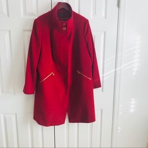 Red Via Spiga wool coat 20W